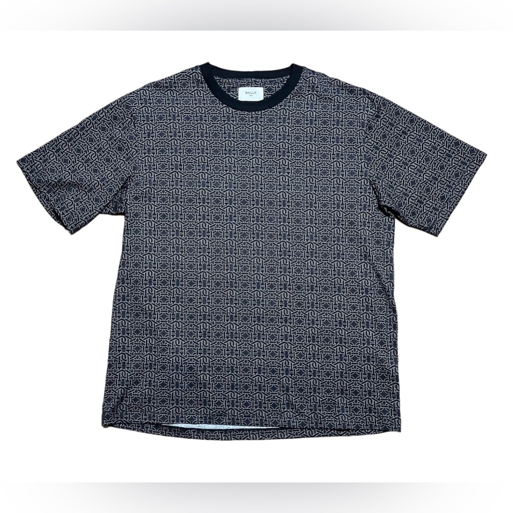 Bally Men’s B-Monogram Organic Cotton T-shirt In Black Sz M/38